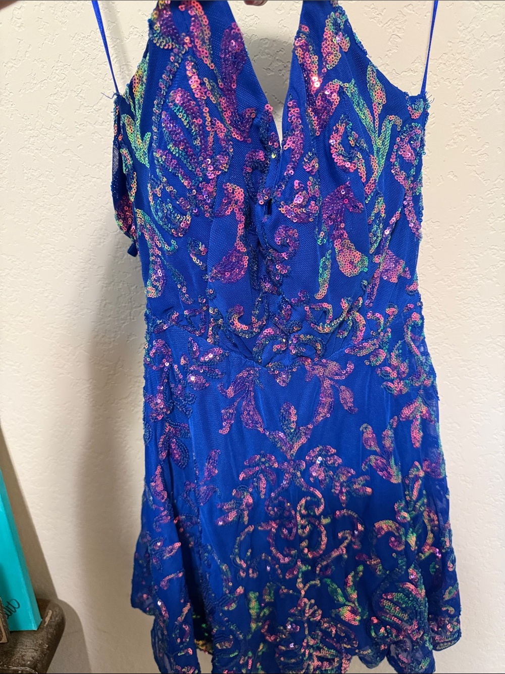 Windsor Royal Blue Sequin Mini Dress